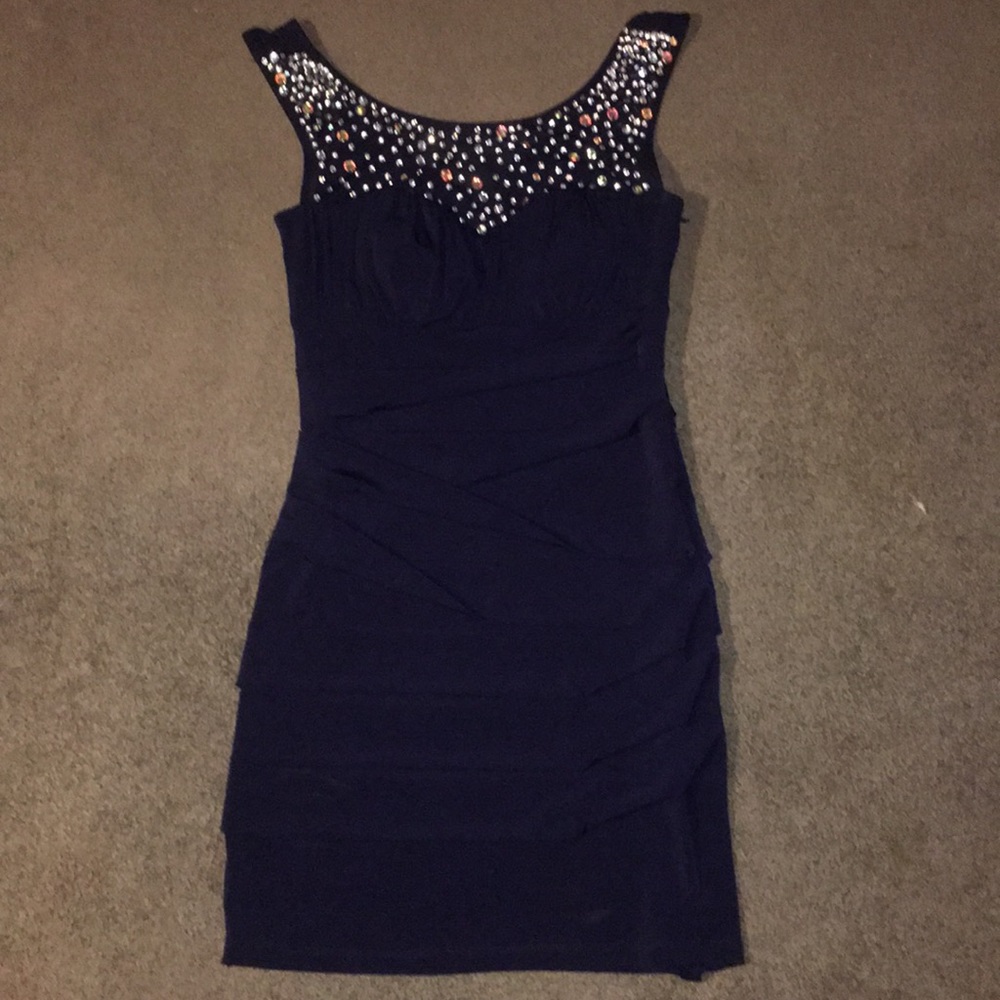 Homecoming dress in navy!